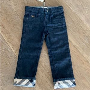 burberry jeans kids silver